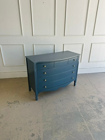 Vintage Dixie 4 Drawer Chest in Farrow & Ball Hague Blue