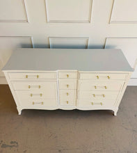 Load image into Gallery viewer, Vintage 12 Drawer Dresser in White Dove
