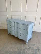 Load image into Gallery viewer, French Provincial 6 Drawer Dresser in Custom Blue
