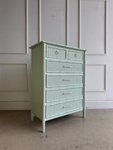 Load image into Gallery viewer, Dixie Furniture Vintage Wicker/Bamboo Chest in Prescott Green
