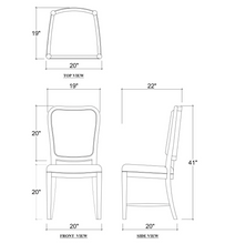 Load image into Gallery viewer, Laurna Upholstered Back Teak Dining Chair
