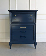 Load image into Gallery viewer, Dixie Vintage Mid Century Chest in Naval

