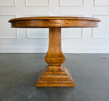 Load image into Gallery viewer, Bring the essence of the Italian countryside into your home with the Pastry Table with Tuscan Style Base. This beautifully designed piece features a solid mango wood construction that’s built to last, paired with a classic Tuscan-inspired pedestal base. The Beachwood finish brings out the natural beauty of the wood, with light, warm tones that add a touch of elegance to any setting. Good Bones Furniture
