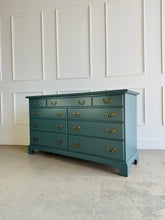 Load image into Gallery viewer, Traditional Vintage 9 drawer Dresser in Inchyra Blue
