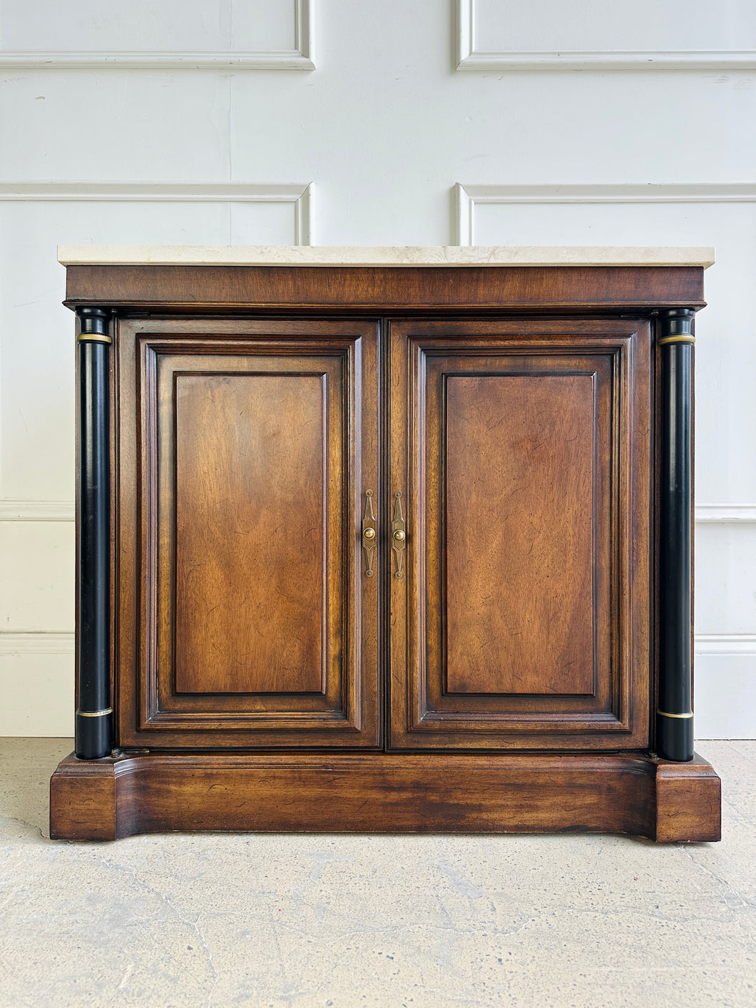 Vintage Cabinet with Travertine Top