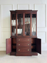 Load image into Gallery viewer, Rway Furniture Vintage Mahogany China Cabinet
