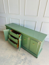 Load image into Gallery viewer, Vintage Drexel Credenza in Custom Green
