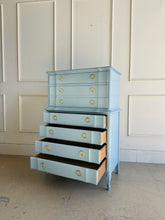 Load image into Gallery viewer, French Provincial Tallboy Chest in Parma Gray
