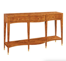 Load image into Gallery viewer, Modern History Serpentine Console in Olive Ashe
