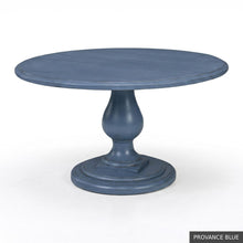 Load image into Gallery viewer, The Phillips Scott 48 inch Lafayette Dining Table offers the character of a grand European pedestal table in a comfortably scaled footprint. Designed to seat four, it is an inviting choice for breakfast rooms, dining nooks, and smaller dining spaces. Crafted from hardwood solids and veneers, its round top features a layered molded edge supported by a sculptural turned pedestal and substantial tiered base. Good Bones Furniture
