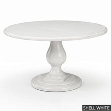 Load image into Gallery viewer, The Phillips Scott 48 inch Lafayette Dining Table offers the character of a grand European pedestal table in a comfortably scaled footprint. Designed to seat four, it is an inviting choice for breakfast rooms, dining nooks, and smaller dining spaces. Crafted from hardwood solids and veneers, its round top features a layered molded edge supported by a sculptural turned pedestal and substantial tiered base. Good Bones Furniture
