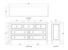 Load image into Gallery viewer, Cholet 7 Drawer Dresser
