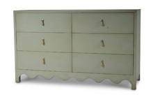 Load image into Gallery viewer, Chloe 6 drawer Scalloped bottom Dresser
