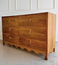 Load image into Gallery viewer, Chloe 6 drawer Scalloped bottom Dresser
