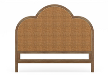 Load image into Gallery viewer, Scalloped Headboard with Rattan
