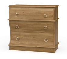 Load image into Gallery viewer, Serpentine 3 drawer bedside
