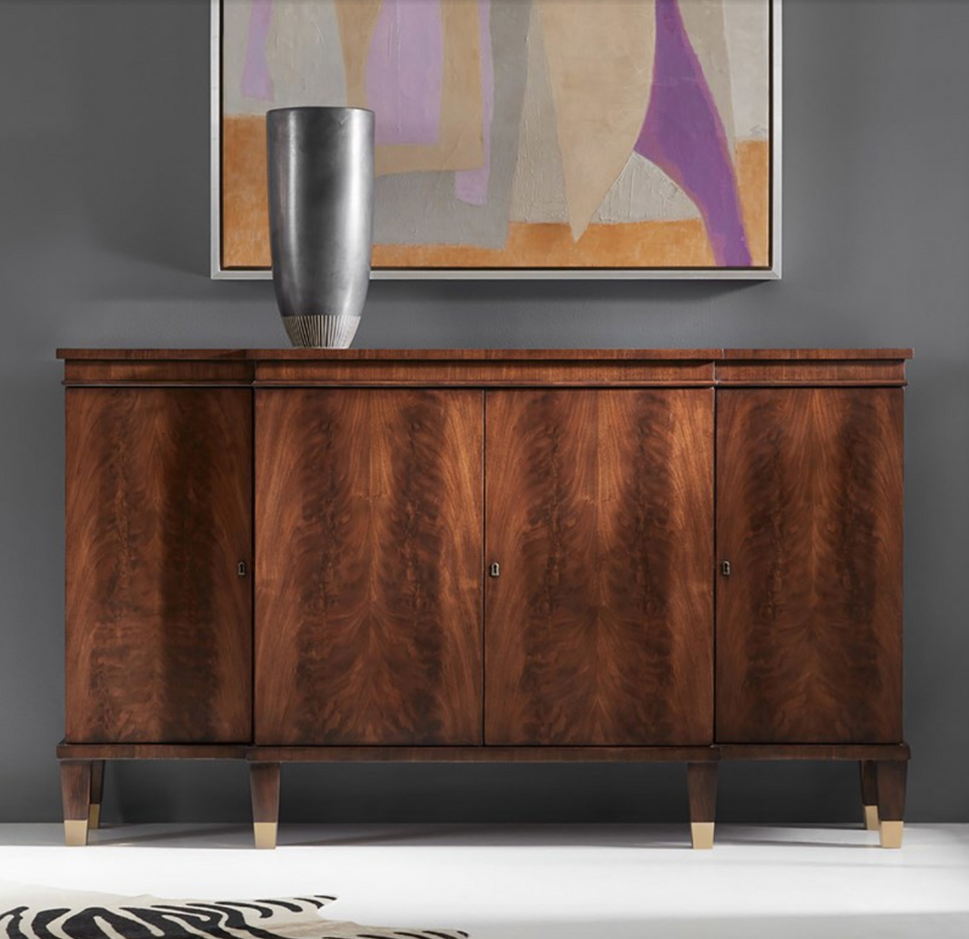 Walnut Breakfront Cabinet