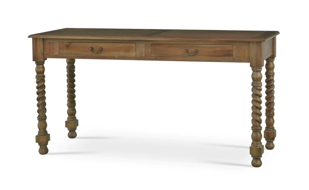 Console Desk w/ Barley Twist Legs