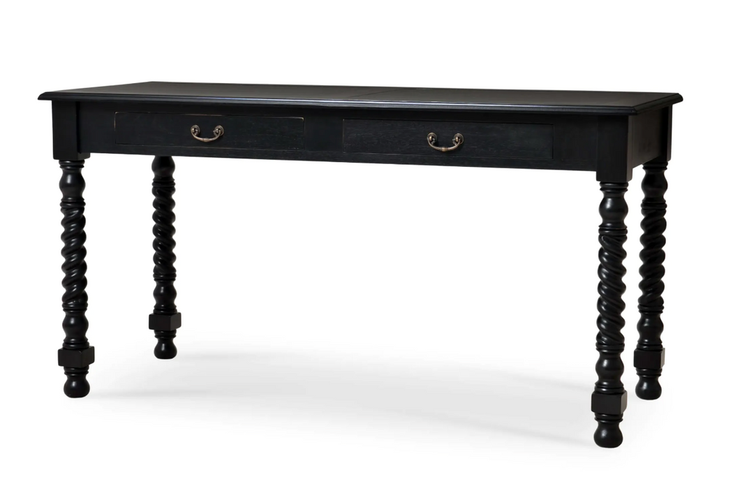 Console Desk w/ Barley Twist Legs