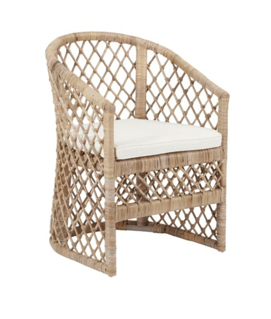 Cross Rattan Chair