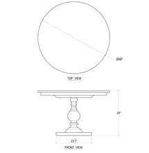 Load image into Gallery viewer, Goucho Round Dining Table, 48&quot;
