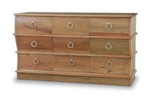 Load image into Gallery viewer, Serpentine 9 drawer dresser
