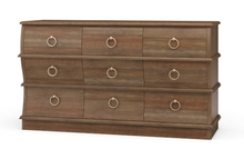 Load image into Gallery viewer, Serpentine 9 drawer dresser
