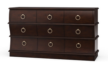 Load image into Gallery viewer, Serpentine 9 drawer dresser
