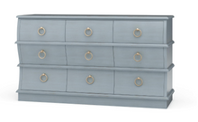 Load image into Gallery viewer, Serpentine 9 drawer dresser
