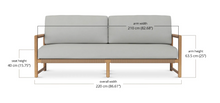 Load image into Gallery viewer, Jackson 3 Seater Outdoor Teak Sofa
