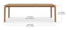 Load image into Gallery viewer, Virginia Outdoor Teak Dining Table
