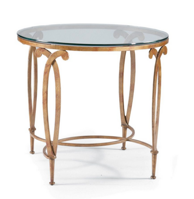 Sherrill Furniture Fleur - De - Lis Round Lamp Table