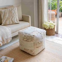 Load image into Gallery viewer, Hand-Woven Pouf
