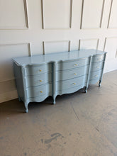 Load image into Gallery viewer, Vintage French 9 Drawer Dresser in Parma Gray
