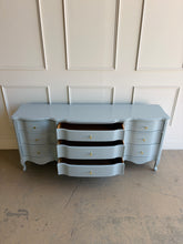 Load image into Gallery viewer, Vintage French 9 Drawer Dresser in Parma Gray
