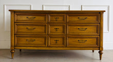 Load image into Gallery viewer, This vintage seven drawer dresser by White Furniture Co. showcases the exceptional craftsmanship and timeless proportions that made the North Carolina manufacturer one of America's most respected furniture makers. Professionally refinished in the lacquer color of your choice, this piece can be customized to complement everything from traditional interiors to today's transitional and modern homes. Good Bones Furniture
