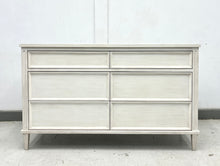 Load image into Gallery viewer, Avalaire 6 Drawer Dresser in Marion White by Good Bones Furniture, a refined solid mahogany dresser with balanced proportions and framed drawer detailing.
