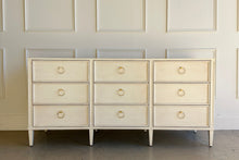 Load image into Gallery viewer, Avalaire 9 Drawer Dresser in Marion White by Good Bones Furniture, showcasing solid mahogany craftsmanship, balanced proportions, and a tailored modern silhouette.
