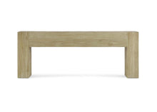 Load image into Gallery viewer, Front view of the Tuscan Rustic Distressed Console made from solid teak with a naturally distressed finish by Good Bones Furniture.
