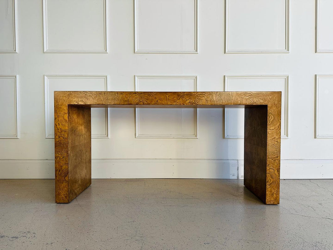 Burlwood Console Table